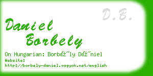 daniel borbely business card